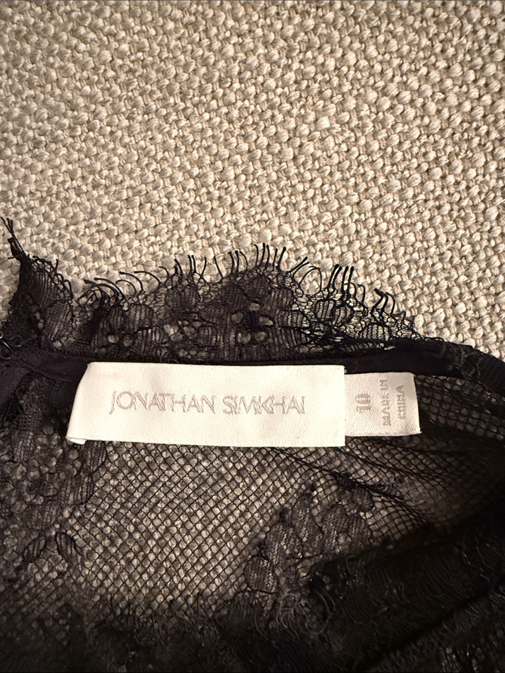 Jonathan Simkhai Lace Short-Sleeve Peplum Bustier Top - Picture 2 of 2